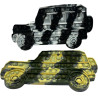 AA3555 POP IT Машина Милитари 16*30 см.