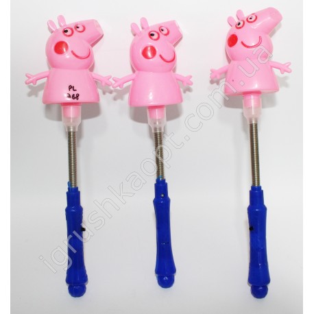 PL268 Peppa флешка на пружині (світиться)